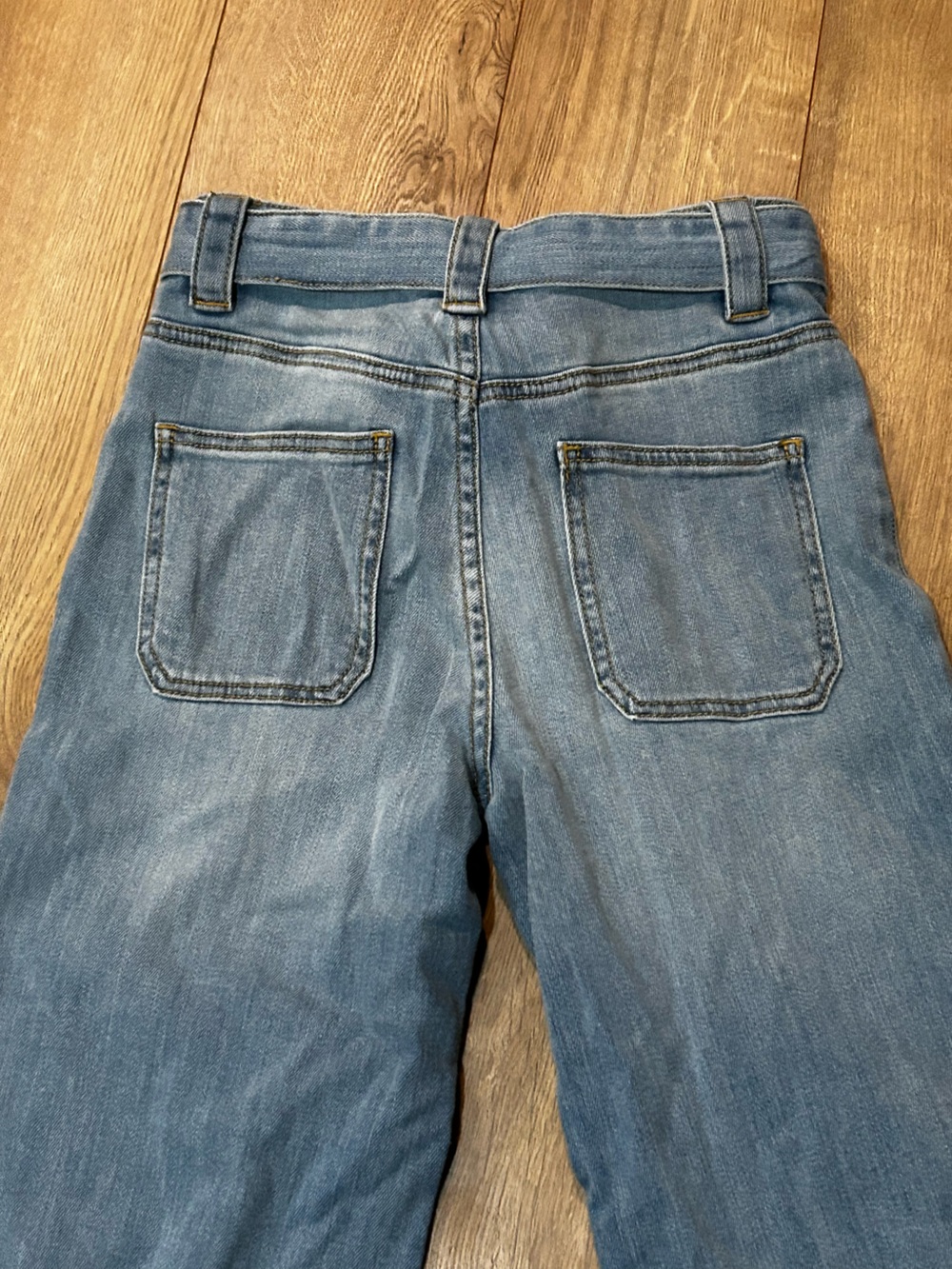 Anthropologie Pilcro Ultra High-Rise Tie-Waist Wide-Legs 25 - Picture 3 of 5